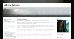Desktop Screenshot of allisontjohnson.com