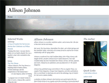 Tablet Screenshot of allisontjohnson.com